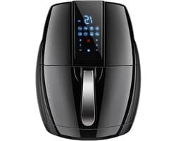 Digitale Heteluchtfriteuse - Airfryer Oven - Gezond Koken - 8 Voorgeprogrammeerde Programma's - 6 Liter Capaciteit - Zwart