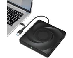 Externe schijf - Optisch station - Films kijken - USB 3.0 Type-C - 14.5 cm - Zwart