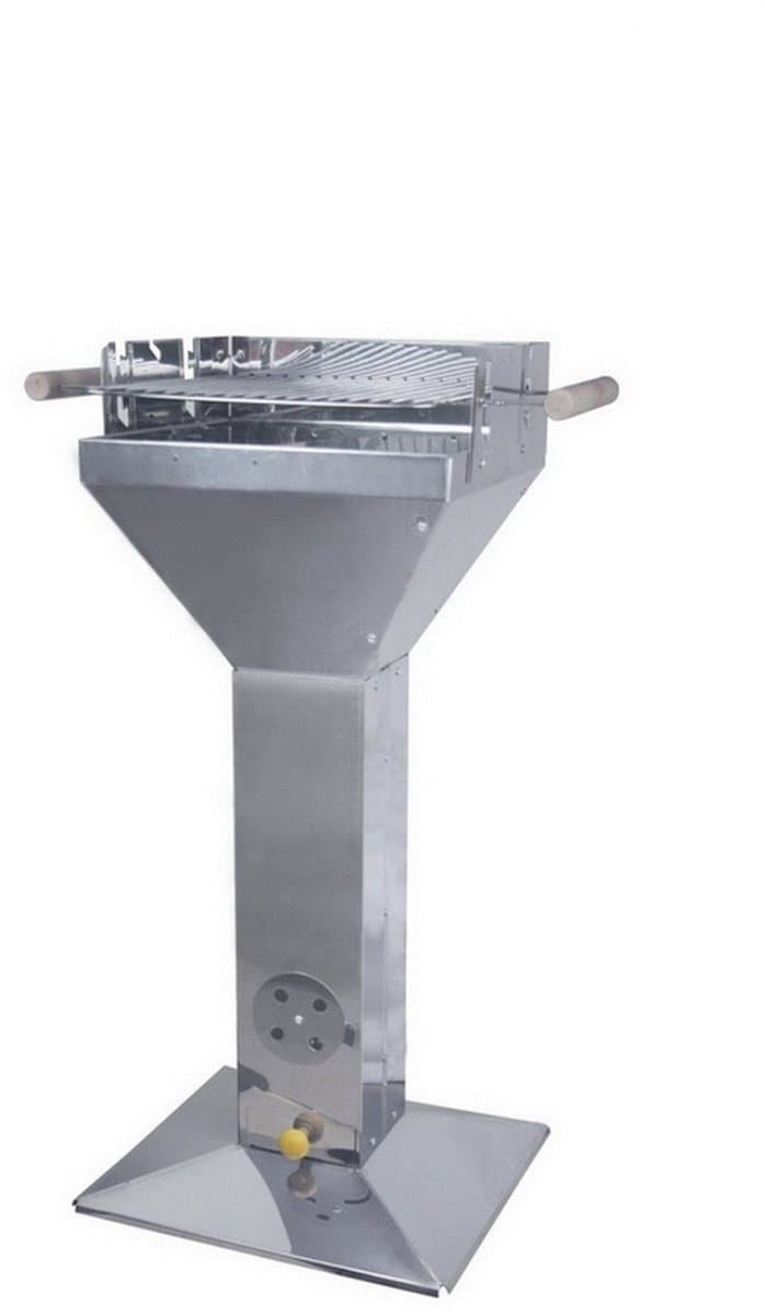 BBQ Kolomgrill edelstahl 52x41x94cm — afbeelding 1