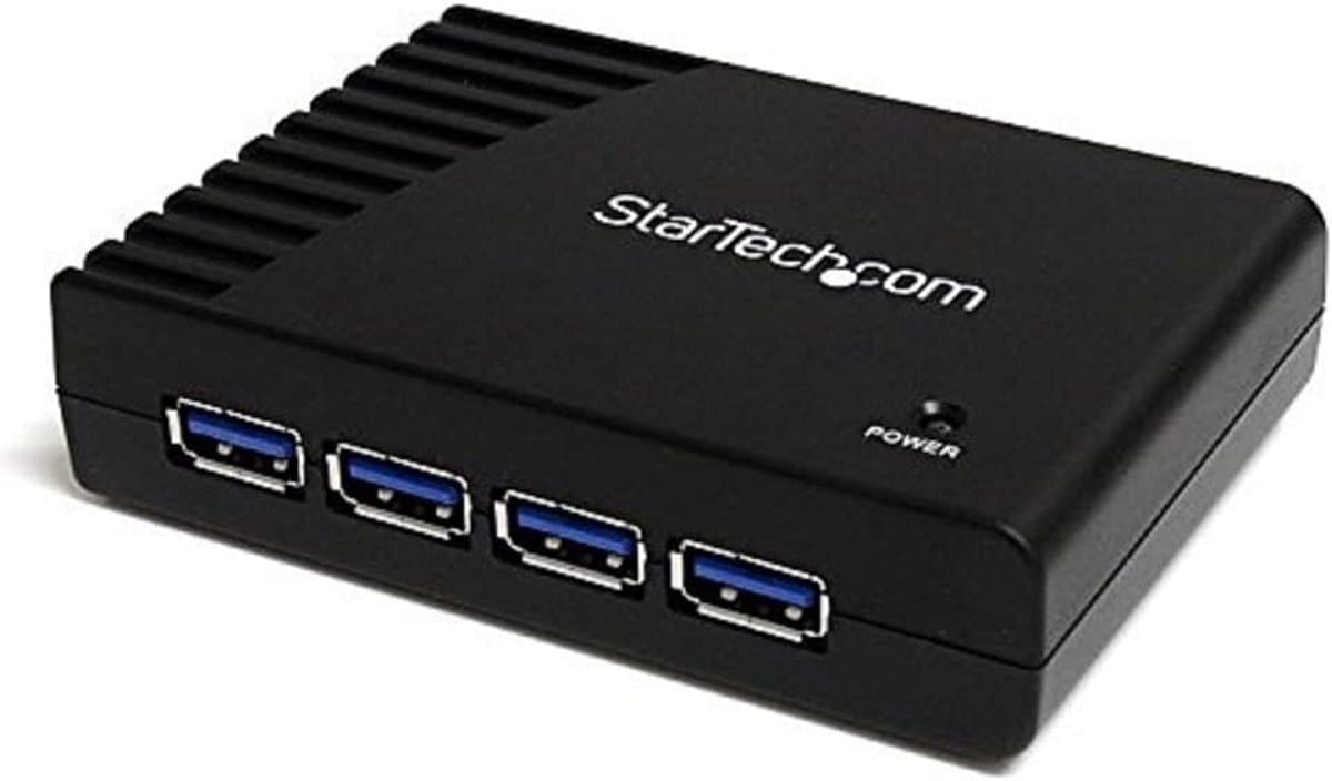 USB Hub - Verlengkabel Poorten - Extra Aansluitingen - Vier SuperSpeed Poorten - 5 Gbps - Zwart — afbeelding 1