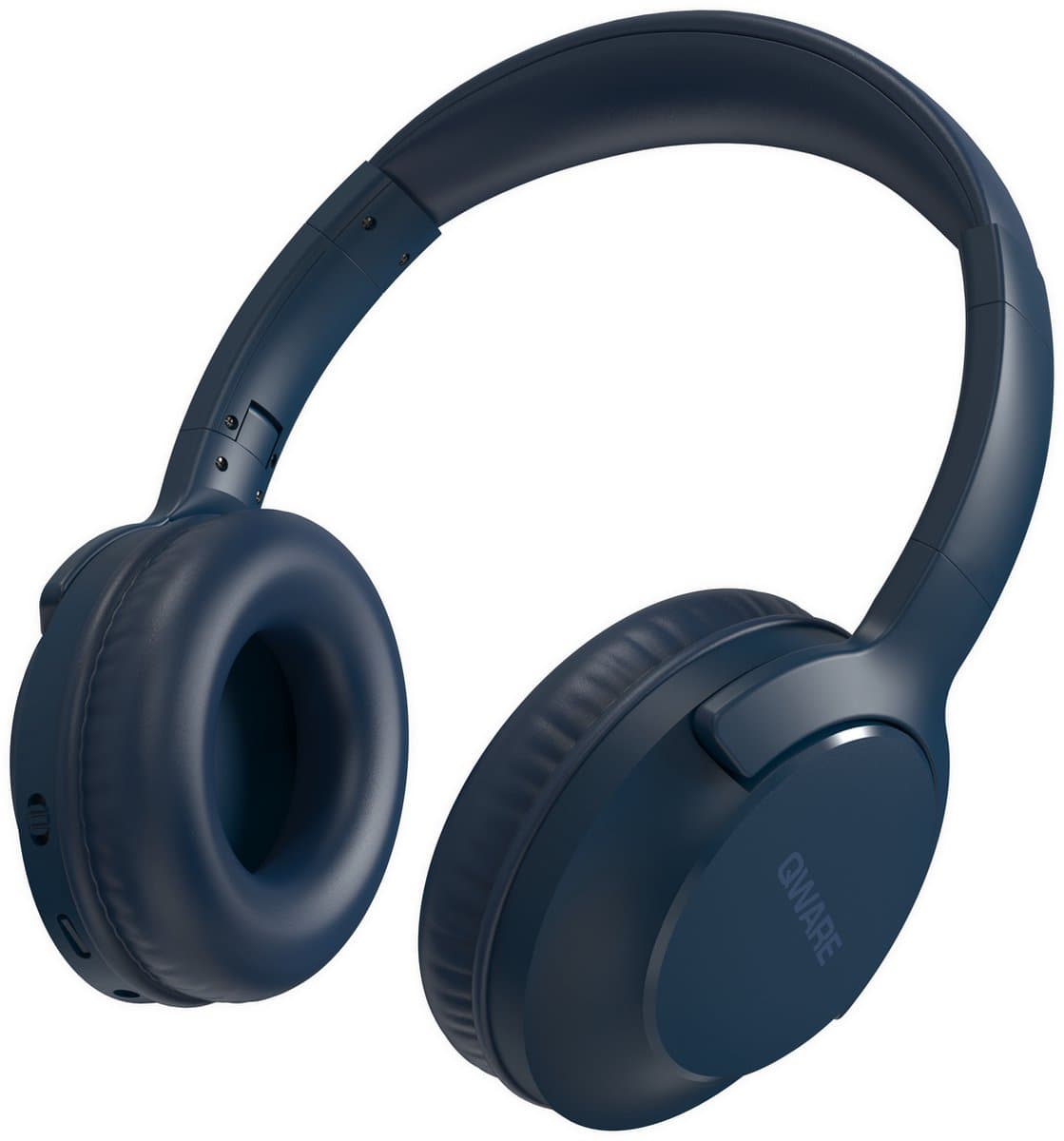 Qware - Draadloze Koptelefoon - Draadloos- Bluetooth 5.1 - Headset - Headphone - Volumeknoppen - USB-C - 20h luisteren op 50% - Vouwbaar Design - Blauw — afbeelding 1