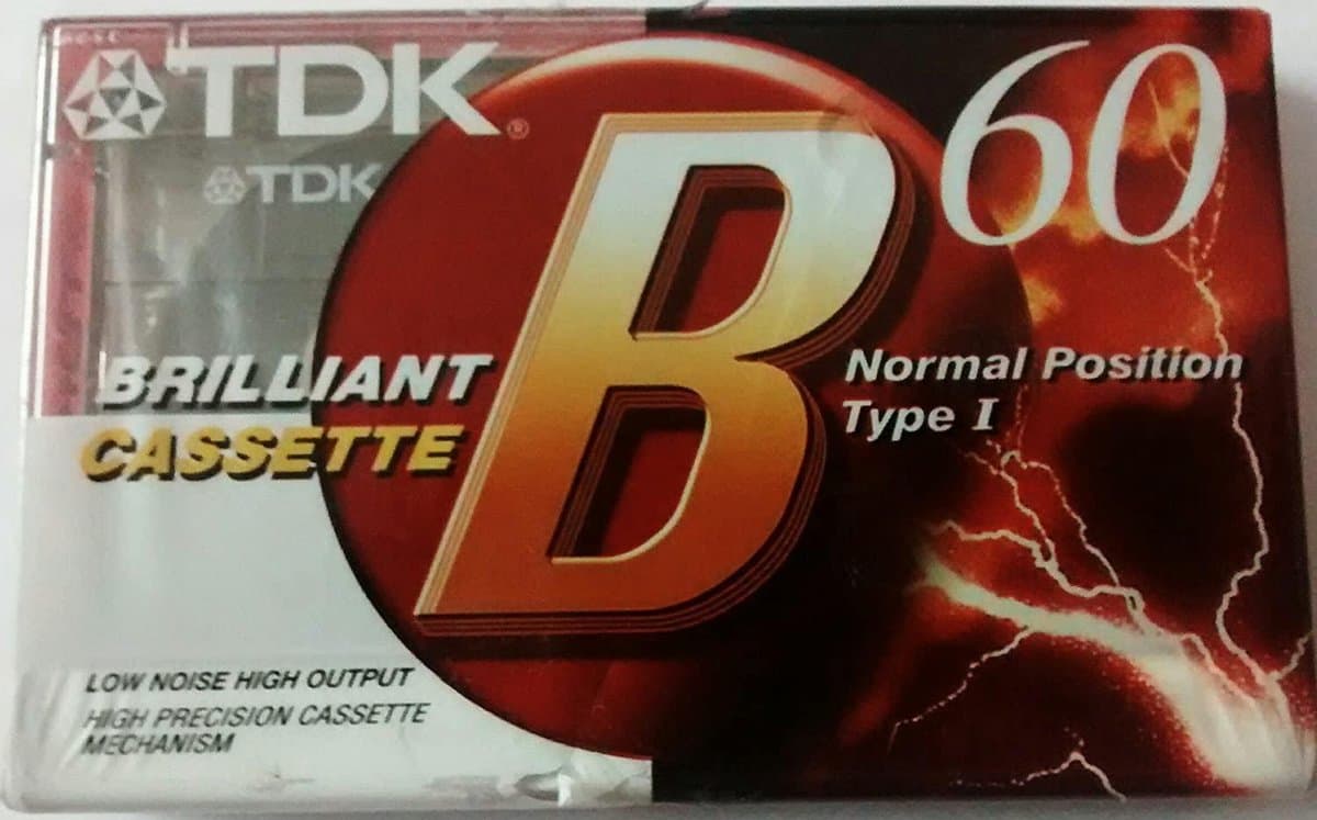 TDK B-60 Cassettetape Normal Type I EAN 4902030026257 — afbeelding 1