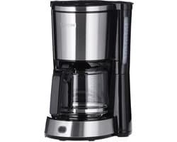 Severin KA 4823 Koffiezetapparaat – 10 Kopjes – 1,25 Liter – Glazen Kan – Druppelstop – RVS/Zwart
