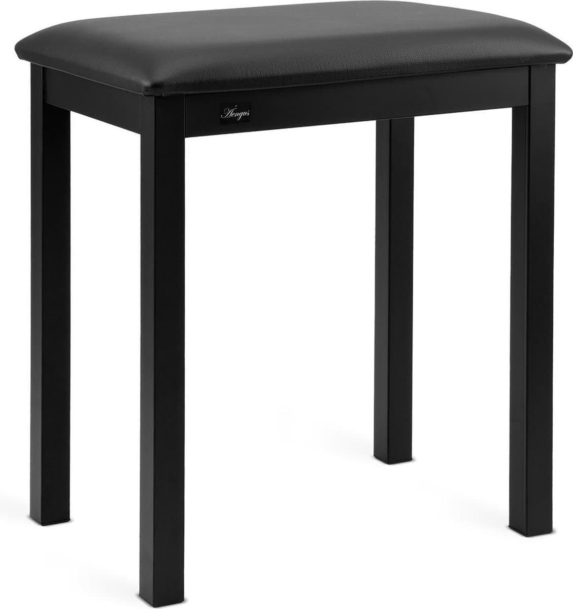 Pianokruk met gevoerde zitting – zithoogte 49 cm - zwart — afbeelding 1