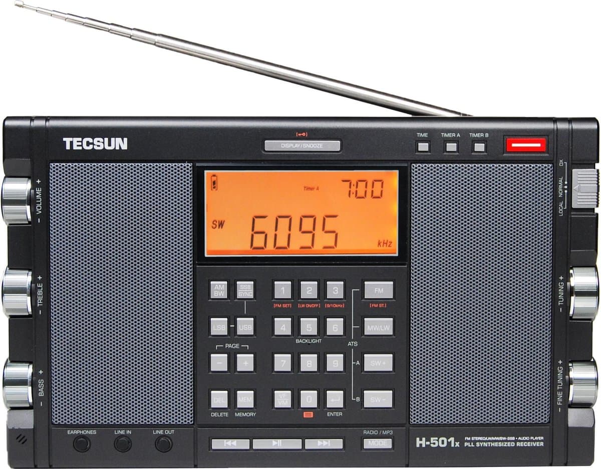 Tecsun H-501x PLL World Band Receiver/Audio Player — afbeelding 1