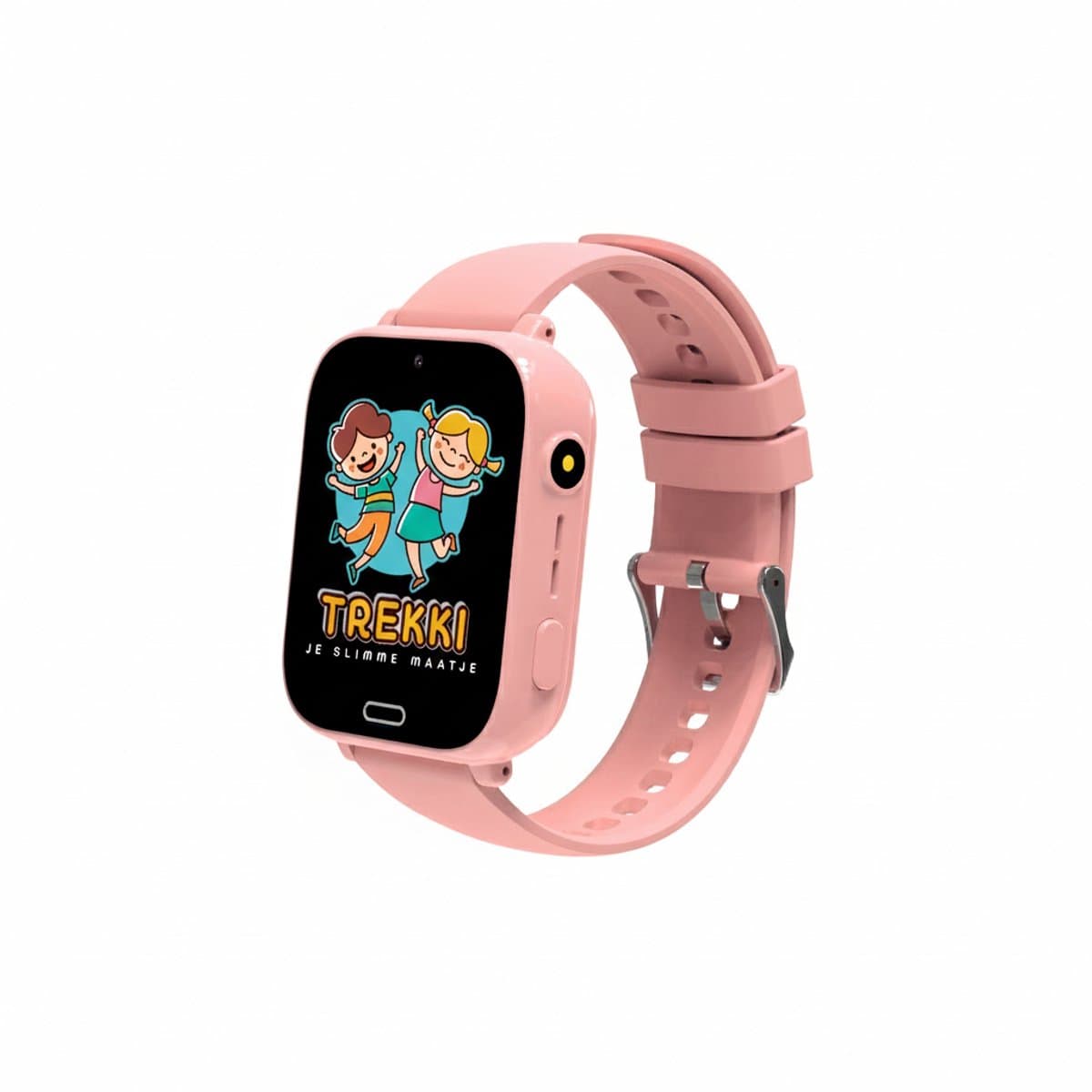 TREKKI® GPS Kinder Smartwatch Roze – Kindersmartwatch met Bellen & Videobellen – SOS Knop – GPS Tracker – Kinderhorloge — afbeelding 1