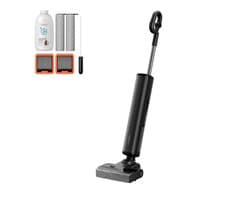 D700 Pro Steelstofzuiger Draadloos – Nat & Droog, Krachtige Handstofzuiger met Oplaadstation, Zelfreinigend, Lichtgewicht voor Harde Vloeren & Tapijt