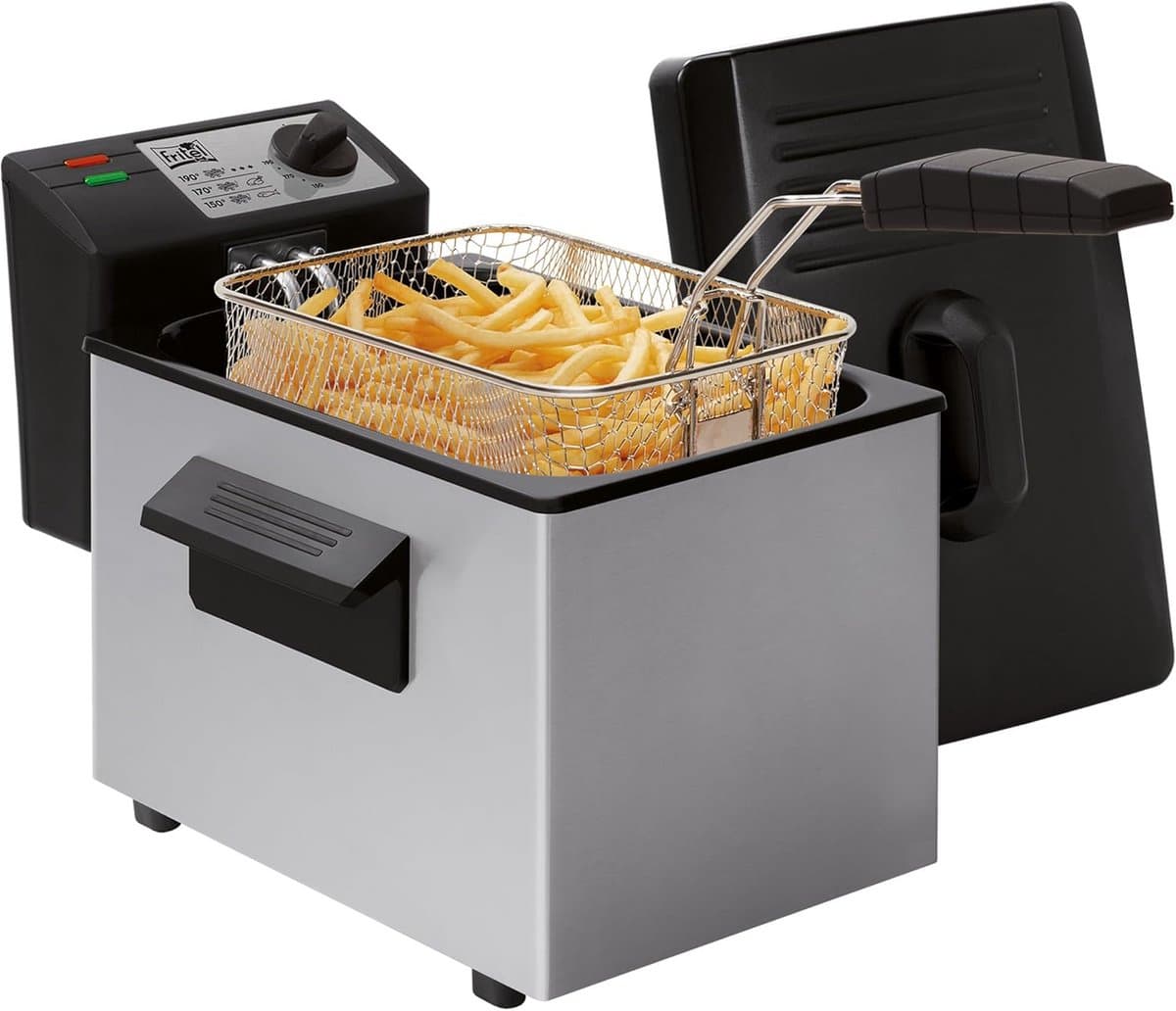 Friteuse - Frituurpan - Lekker Frituren - Cold Zone Technologie - 3 Liter - Grijs — afbeelding 1