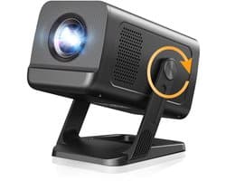 XGODY Mini Beamer-NEW model 2026 – Smart Projector met Netflix, YouTube, Disney+, Appstore. – WiFi, Bluetooth, Screen Mirroring – Home Cinema - 4k - Beamer - Inclusief Hdmi kabel & speaker - IOS & Android - Zwart