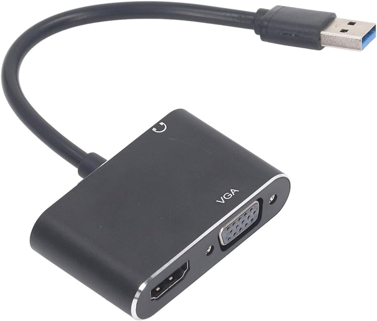 USB naar HD Adapter - Video Converter - Scherm Uitbreiding - Hoge Snelheid Gelijktijdig - 17x10x3cm — afbeelding 1