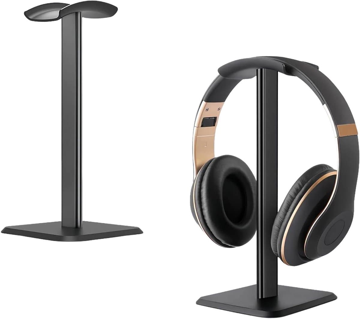 Hoofdtelefoonstandaard met afneembare hoofdtelefoonhouder en antislip basis. — afbeelding 1