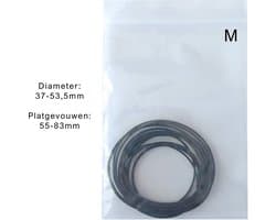 Set van 10 Vierkante Rubberen Aandrijf Riemen / Snaren voor Cassettedecks en Kinderspeelgoed - Middelgroot
