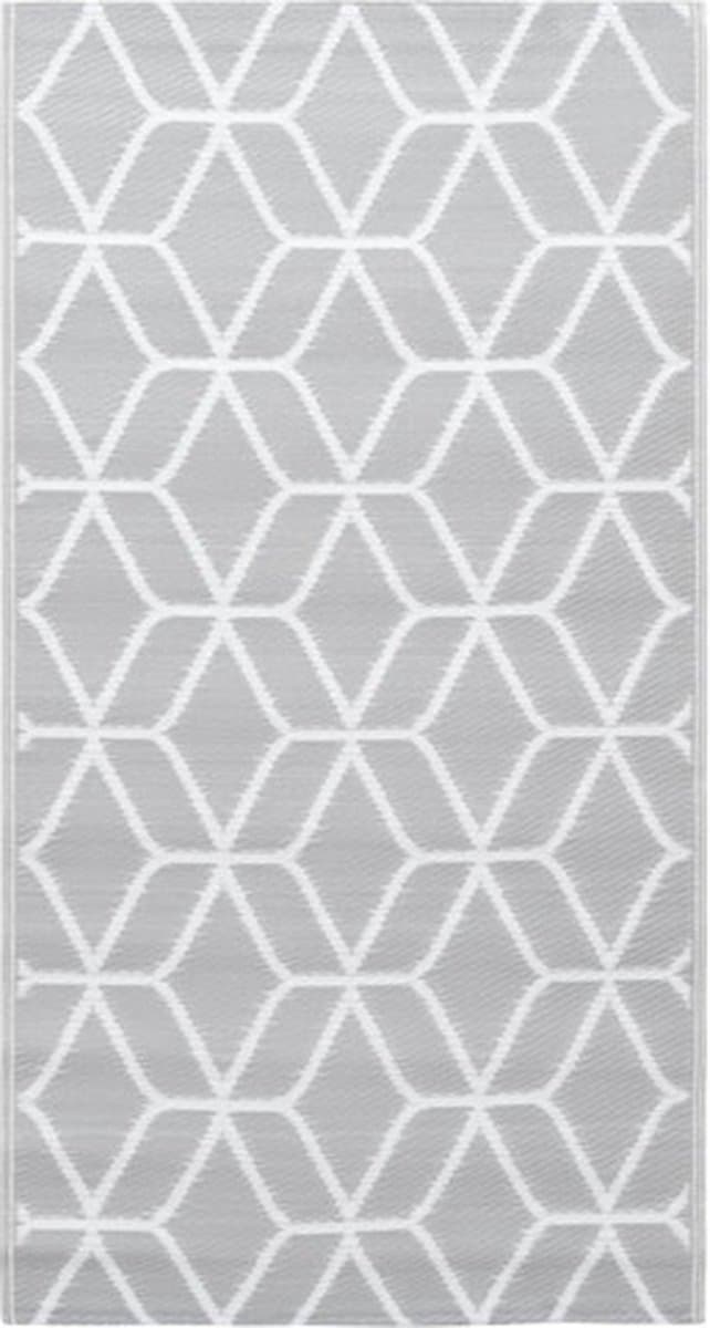 vidaXL - Buitenkleed - ARAKIL - 190x290 - cm - PP - grijs — afbeelding 1