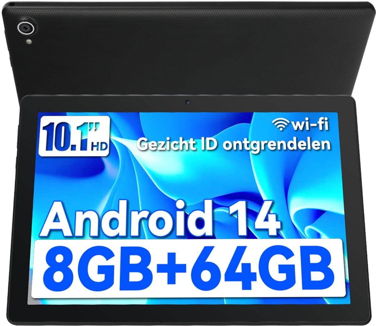 Hotlight C10 - Android 14 Tablet - 10.1 inch - 8(3+5)GB RAM/64GB ROM– 5000mAh - Zwart — afbeelding 1