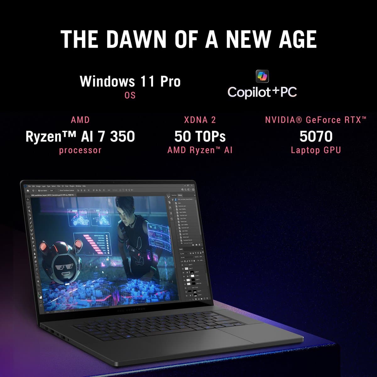 ASUS ROG Zephyrus G16 GA605KP-QR022W - Gaming Laptop - 16 inch - RTX 5070- 240 Hz — afbeelding 1