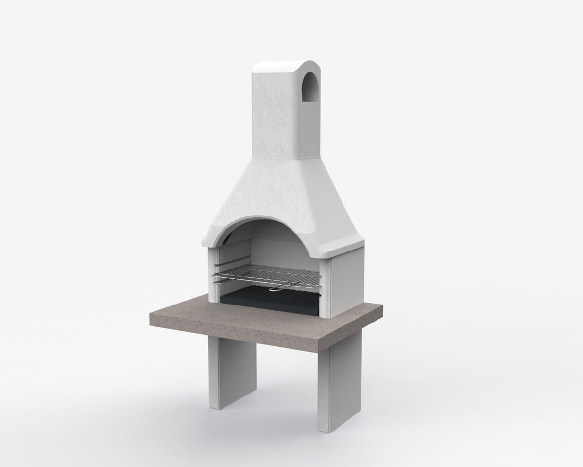 Sarom Fuoco - Betonnen barbecue - PIAVE - 80 x 103 x 198 cm — afbeelding 1