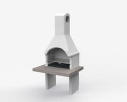 Sarom Fuoco - Betonnen barbecue - PIAVE - 80 x 103 x 198 cm