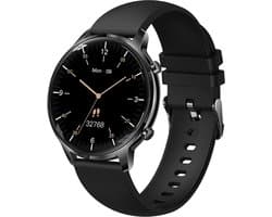 Darenci DARE Smartwatch Sense Pro - Smartwatch dames -Smartwatch heren -Activity Tracker- Touchscreen -Bluetooth bellen -Met extra bandje -Horloge -Stappenteller -Bloeddrukmeter -Verbrande calorieën -Zuurstofmeter -Spatwaterdicht -Zwart