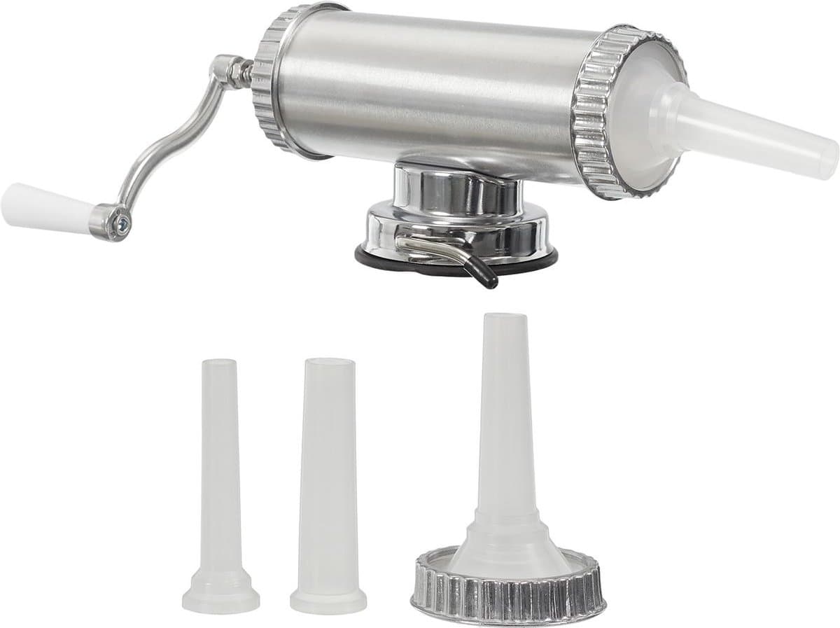 Worstenmaker - worstenvuller worst machine worsten vulmachine - handmatig - 3 vulbuizen — afbeelding 1