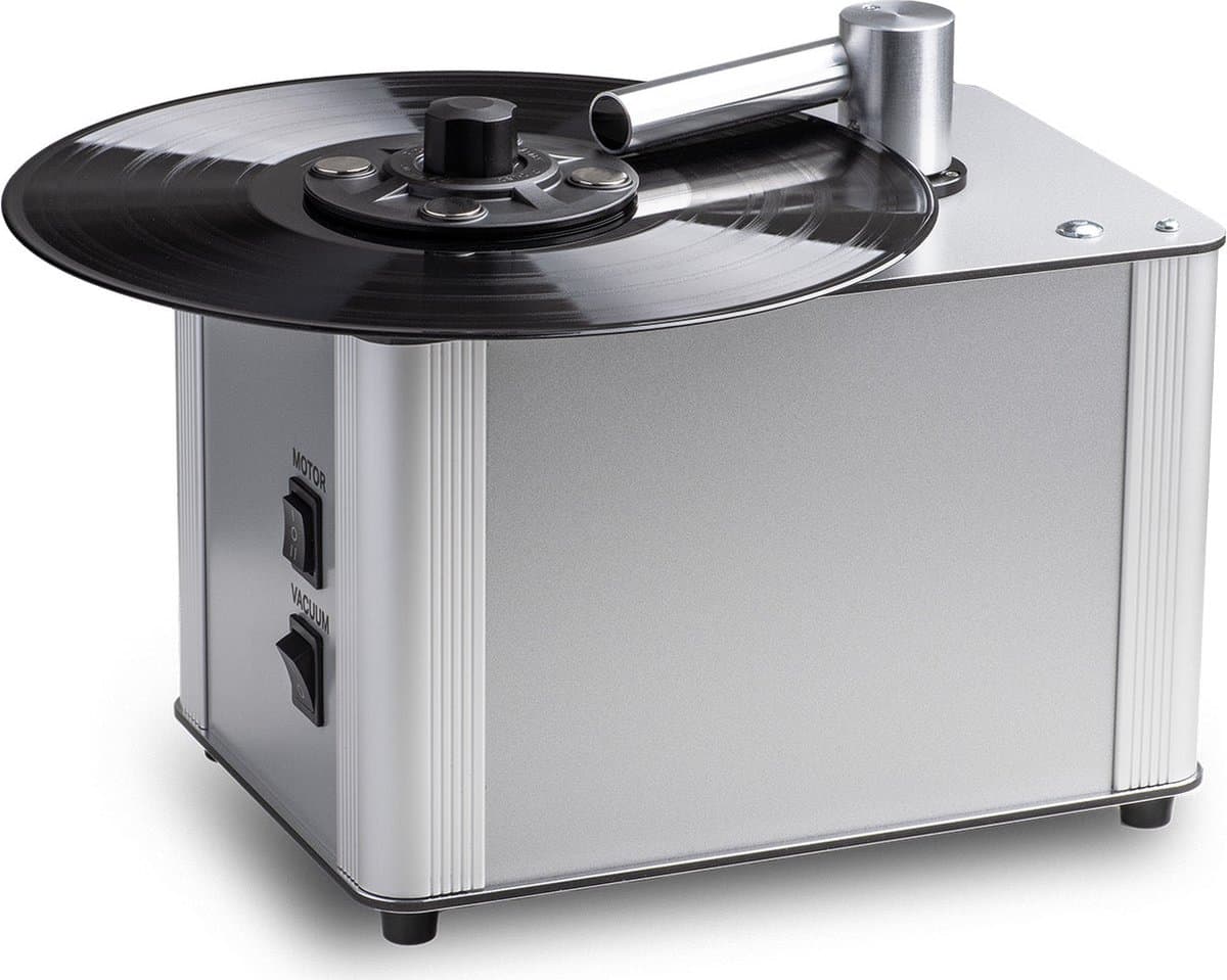 Pro-Ject VC-E2 Platenwasmachine - Eenvoudig in gebruik – Platenreiniger – Voor alle platen - Zilver — afbeelding 1
