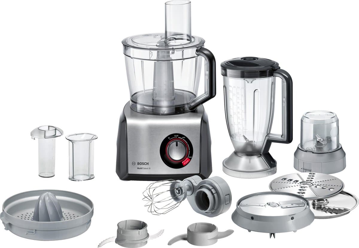Bosch MultiTalent 8 MC812M844 - Foodprocessor - Zwart/RVS — afbeelding 1