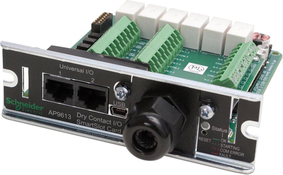 APC AP9613 Dry Contact I/O SmartSlot Kaart — afbeelding 1