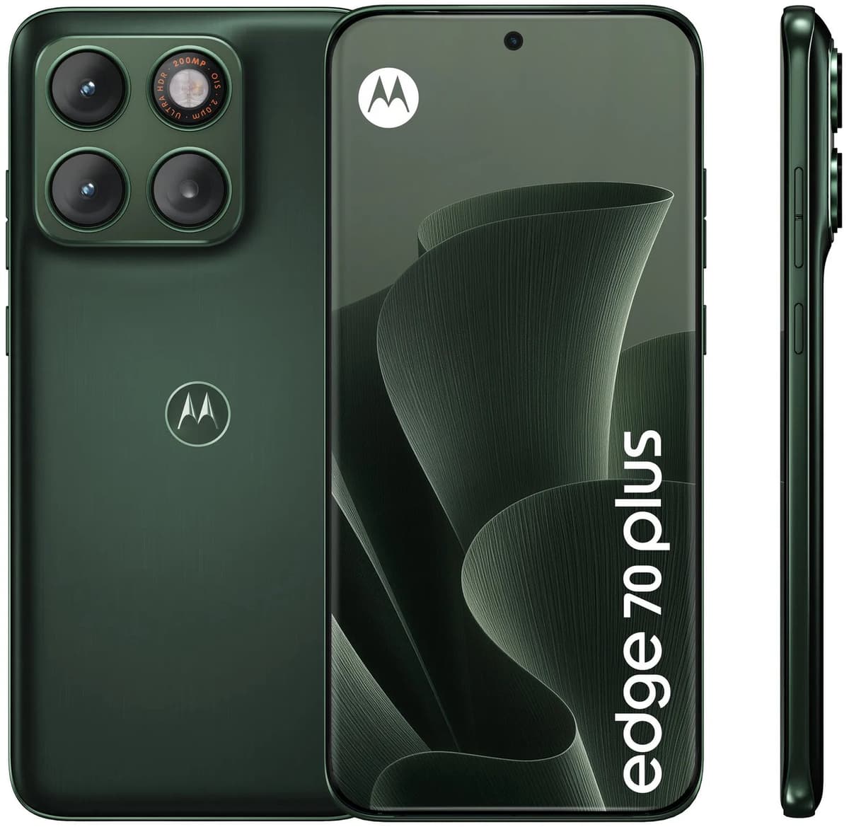Motorola edge plus edge 70 plus 17,2 cm (6.78) Dual SIM Android 16.0 5G USB Type-C 8 GB 256 GB 6500 mAh Donkergroen — afbeelding 1