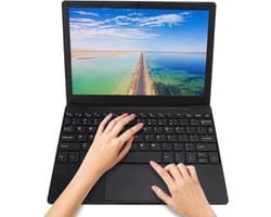 10.1 Inch Android 12 laptop - IPS-scherm, Quad Core Processor en muis