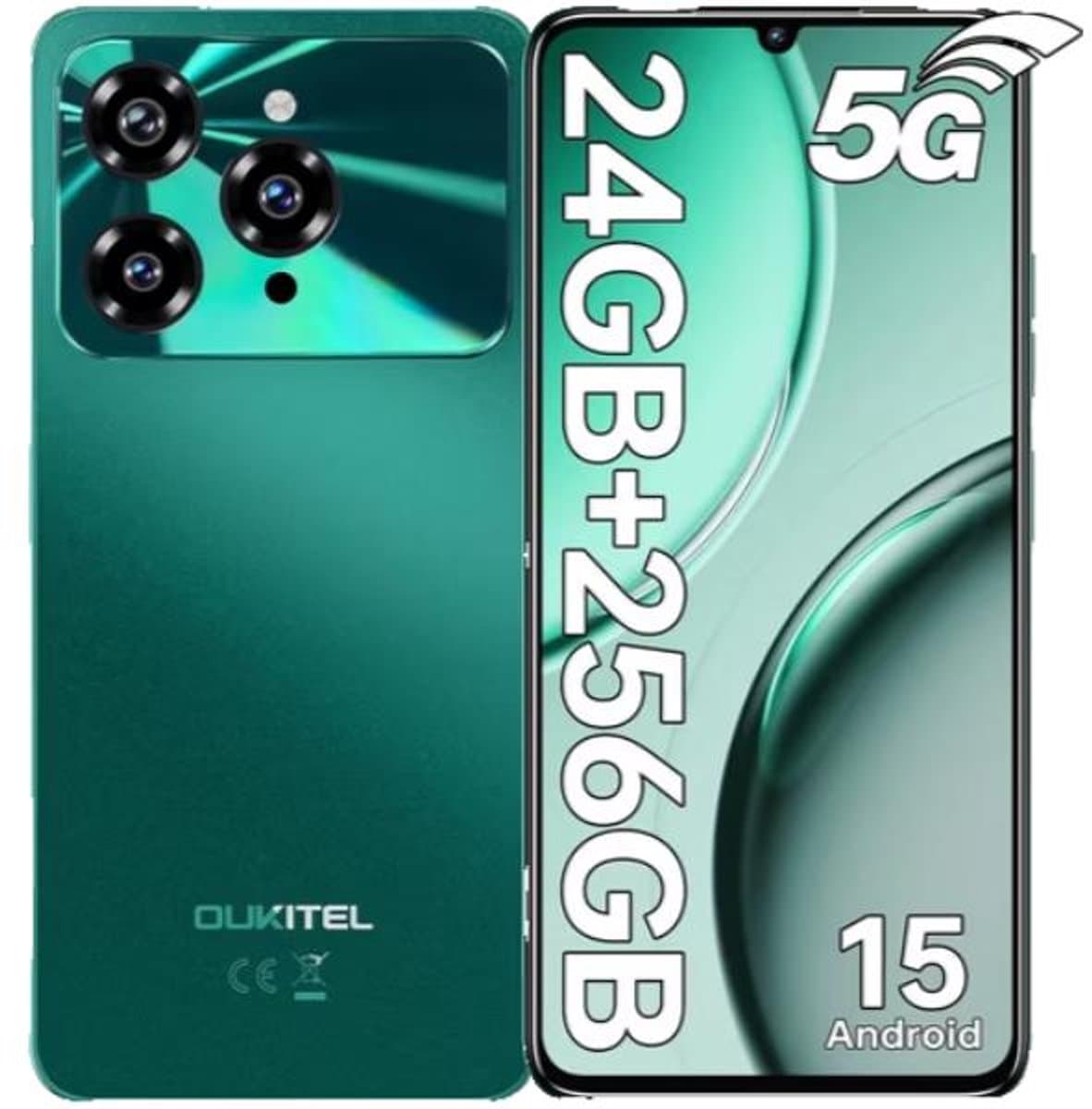 OUKITEL C6 Smartphone 5G-24GB RAM-256GB ROM-6.8 inch HD-50 MP camera-Android15 — afbeelding 1