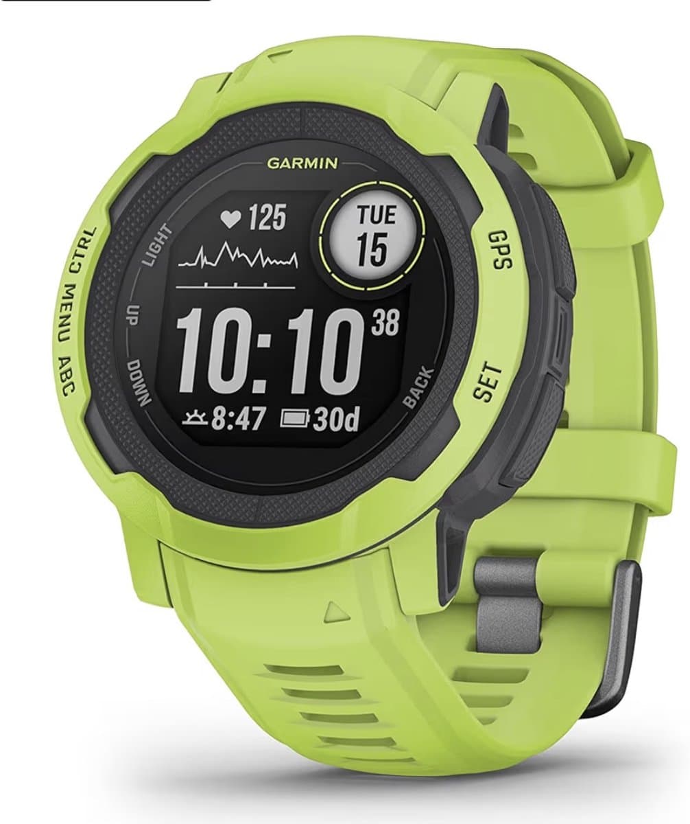 Garmin Instinct 2 - Sporthorloge met GPS - Smartwatch voor heren - 45mm - Electric Lime — afbeelding 1