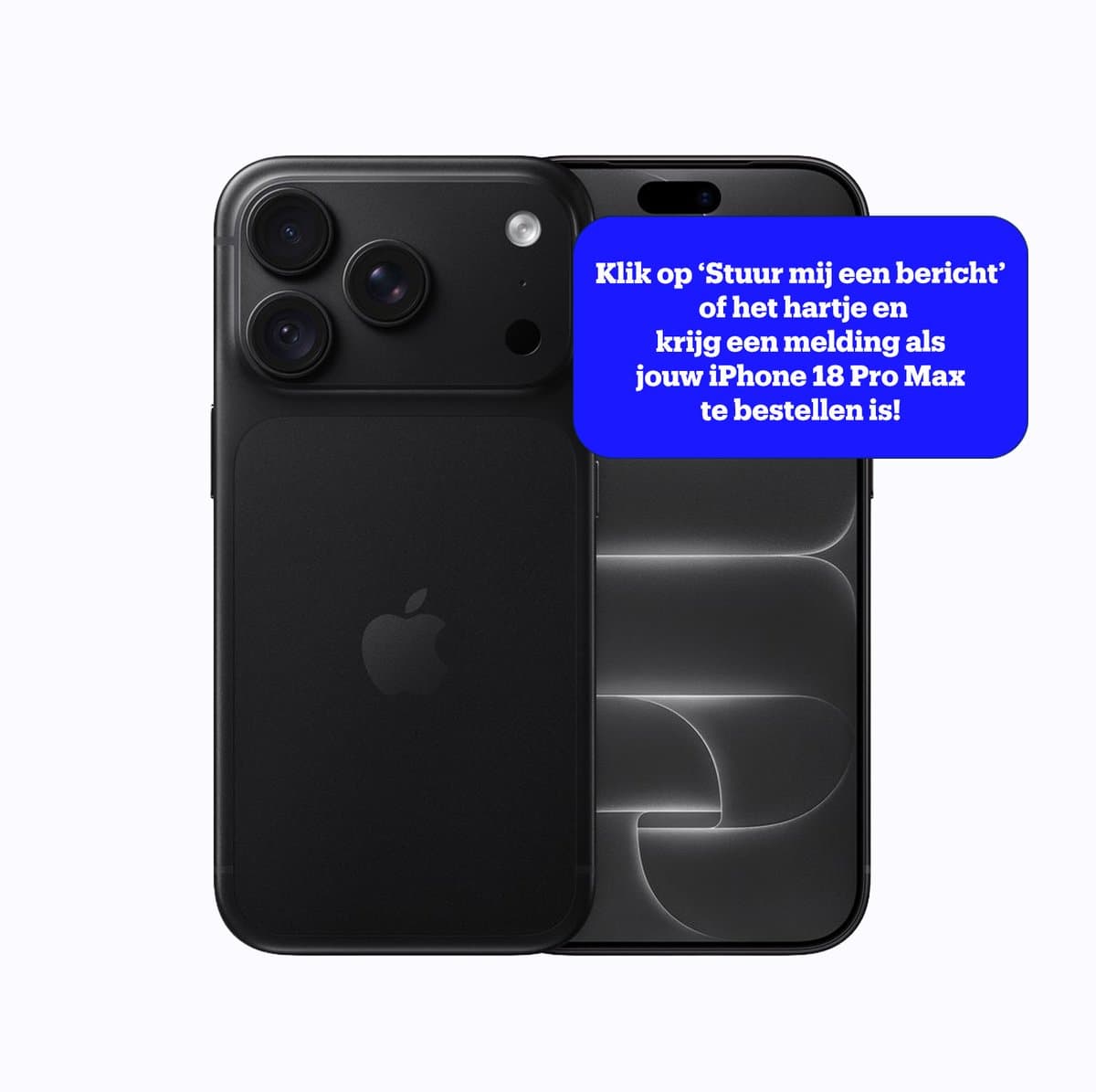 Apple iPhone 18 Pro Max - 512GB - Black — afbeelding 1
