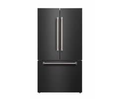 Lincoln Prestige PRFD58FEIN - French Door Amerikaanse Koelkast - 178 cm hoog - 91.1 cm breed - 579L - Automatische IJsblokjesmachine met Wateraansluiting - Total No-Frost - Zwart RVS / Inox