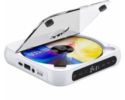 Somstyle Draagbare CD Speler met Bluetooth - EA100 - 3.5 MM Aux - Discman - CD / CD-R / CD-RW - MP3 - Wit