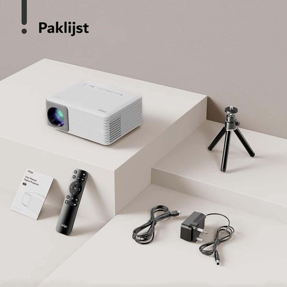 Projector - Beamer - Mini Beamer - 5G - bluetooth - Full HD — afbeelding 1