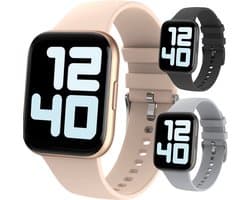 Cinturio SQ1 Gold - Smartwatch voor heren en dames - Sporthorloge – beschikbaar in 4 kleuren