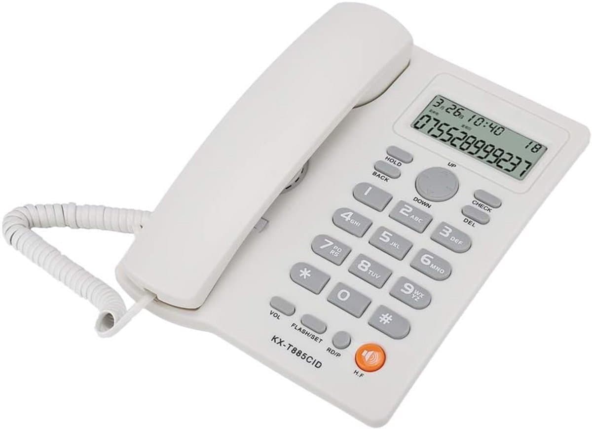 Vaste Telefoon met Nummerweergave en Handsfree Functie voor Thuis en Kantoor — afbeelding 1