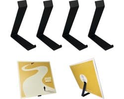 LP Standaard - 4 Stuks - Zwart - Platenhouder - Vinyl rek - LP Display