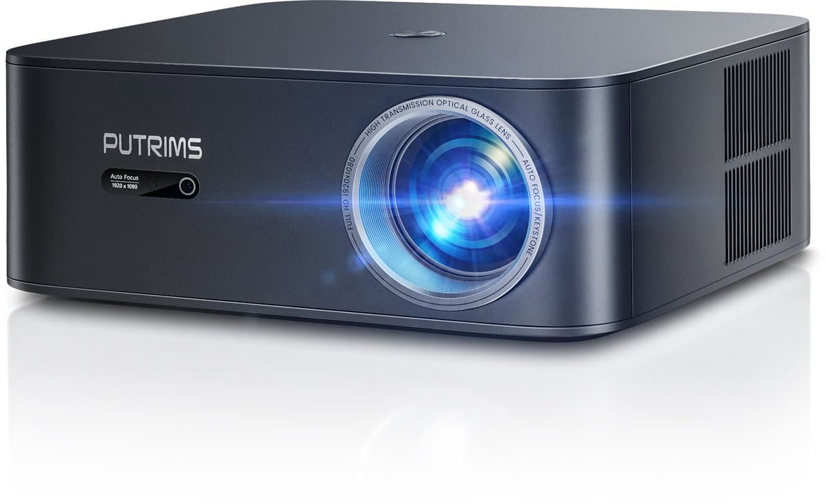 Wifi Bluetooth Projector - Mini Beamer - Full Hd Inheemse 1080P - 4K Kwaliteit- Scherm - Projector - 500 Ansi 6D - Draagbaar en Heldere Beelden - Zwart — afbeelding 1