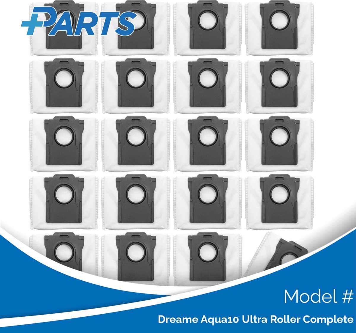 Dreame Aqua10 Ultra Roller Complete Stofzakken (20 Stuks, Plus.Parts® alternatief voor RDB8) — afbeelding 1