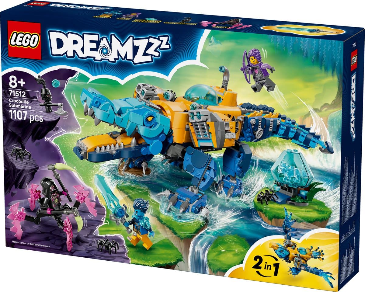 Lego Dreamzzz 71512 Krokodilonderzeeër Bouwstenen — afbeelding 1
