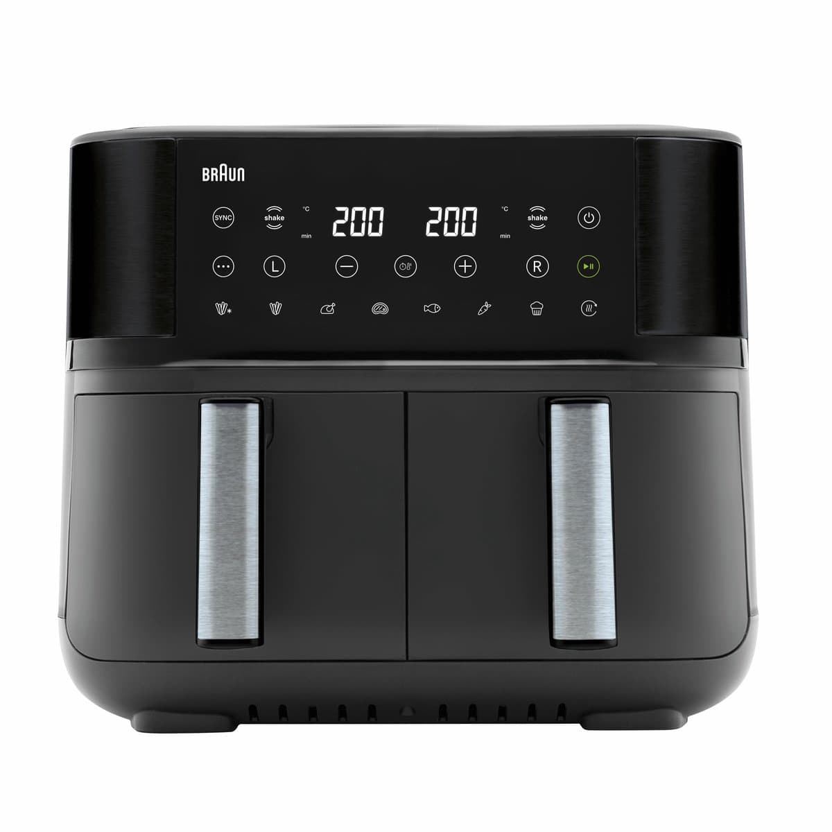 Braun TwinCook 3 Dubbele Airfryer - TD3030 - 8L - 2x4L Vaatwasbestendige Lades - Zwart — afbeelding 1
