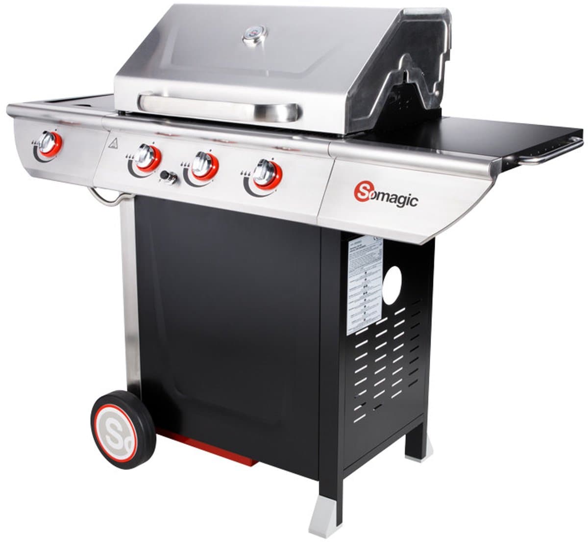 MANHATTAN 350GPI Gas Barbecue - 3 branders 10.5kW + warmhoudlade — afbeelding 1