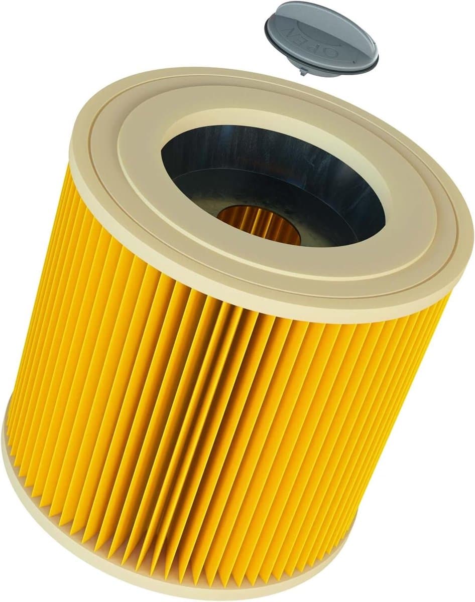 WD3-patroonfilter, compatibel met Karcher WD-serie WD2 WD3 WD3P A2004 MV2 MV3 nat- en droogzuigerpatroonfilters — afbeelding 1