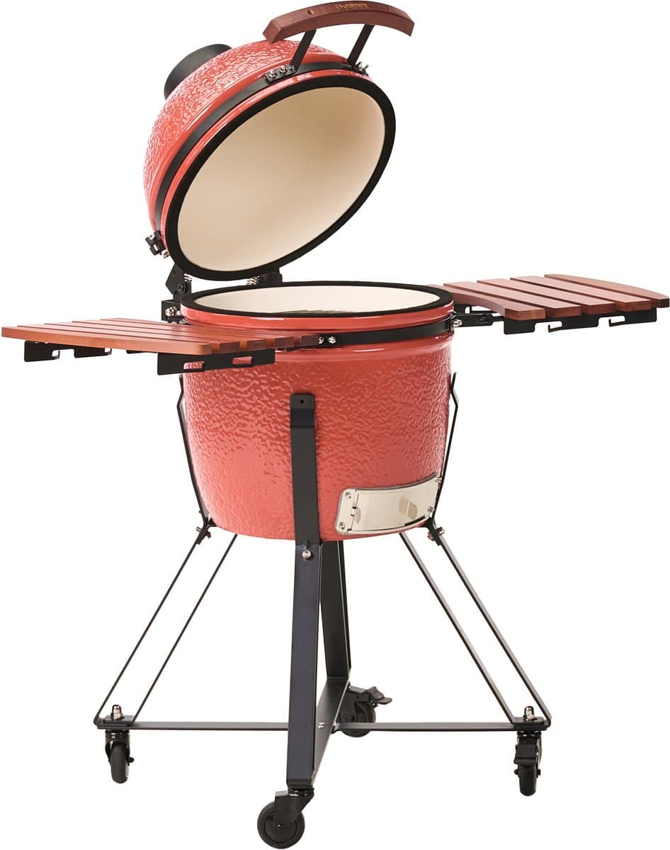 BELIANI KAMADO - Houtskoolgrill - Rood - Keramiek — afbeelding 1