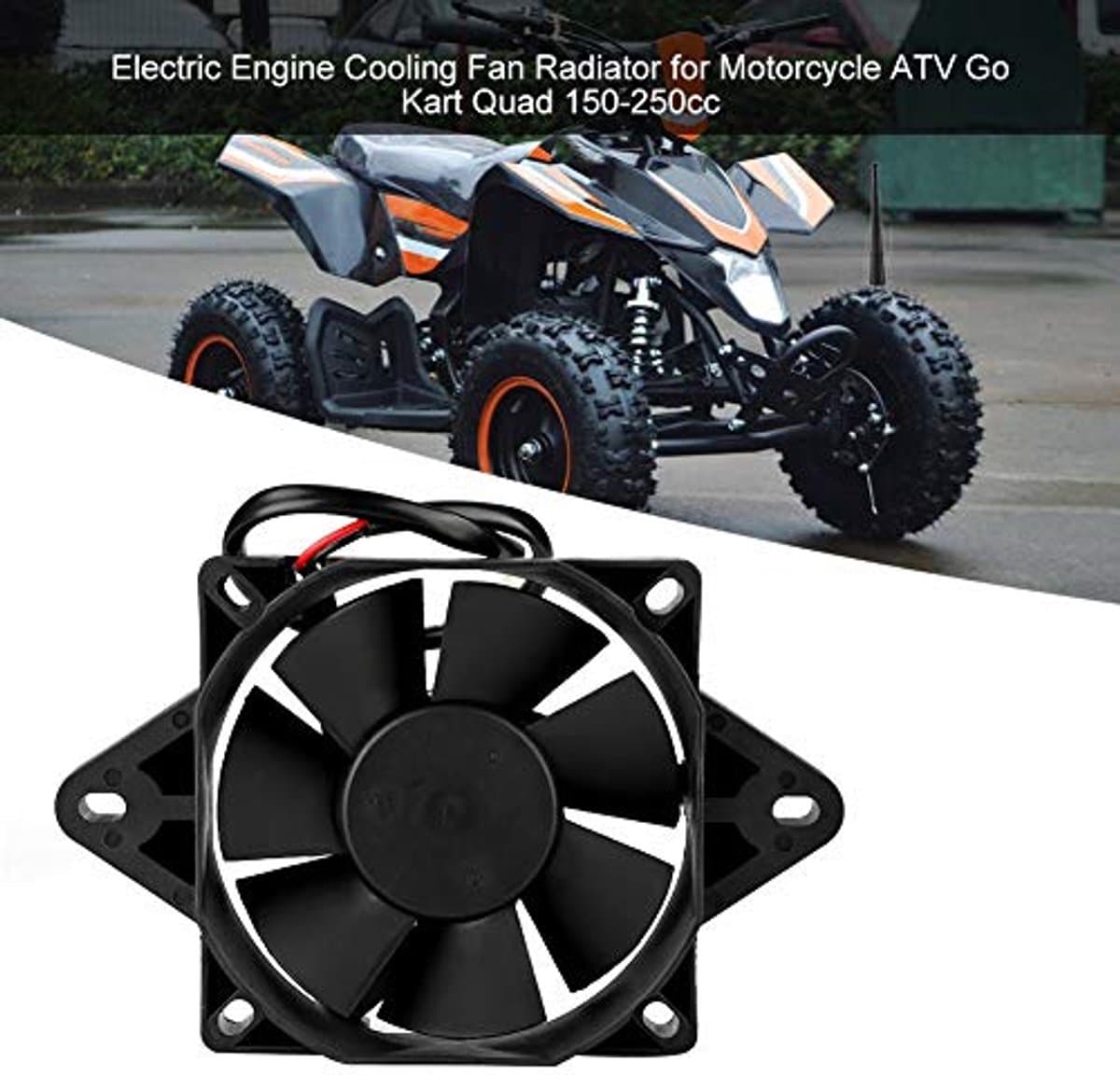 Koelventilator 12V voor ATV en Motoren - 15 Watt Elektrische Ventilator — afbeelding 1
