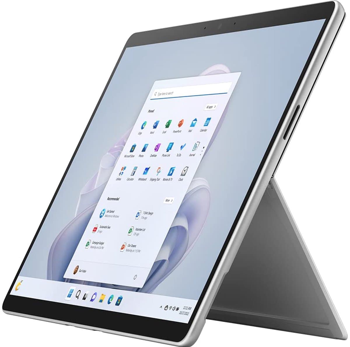 Surface Pro 9 (256GB SSD | 8GB RAM | i5-1245U | Platinum) — afbeelding 1