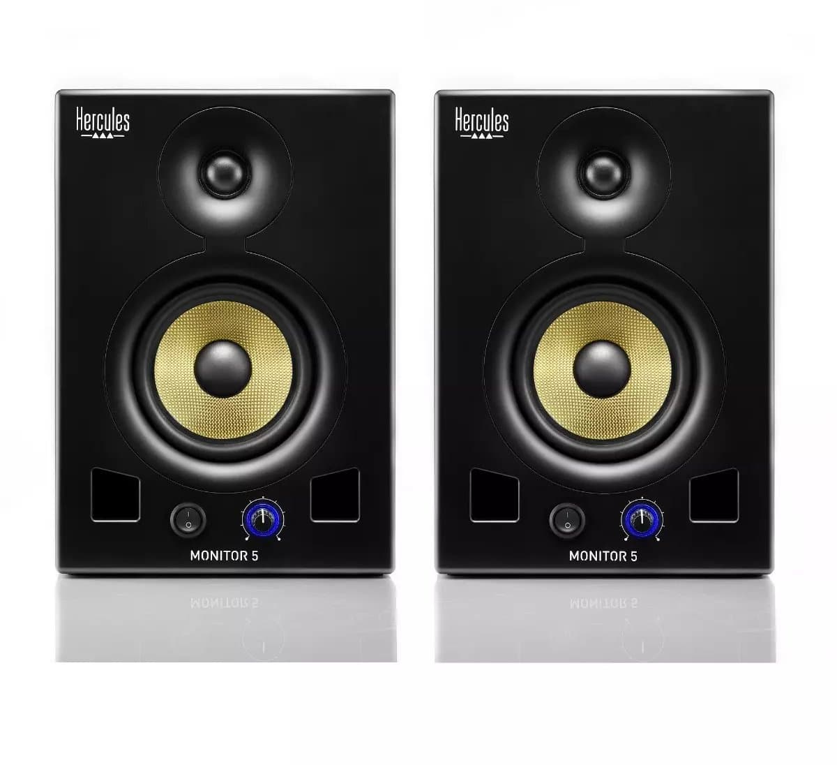 Hercules Monitor 5 - Actieve 5" Studiomonitorset - 2x 80W RMS Bi-Amp Speakers - DJ & Studio — afbeelding 1