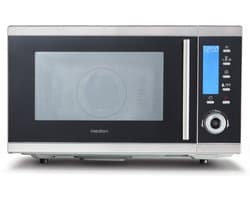 MEDION 4-in-1 Magnetron met Grill MD 15501 | 25 Liter | 900 Watt Magnetronvermogen | 2500 Watt Hetelucht | 10 Automatische programma's