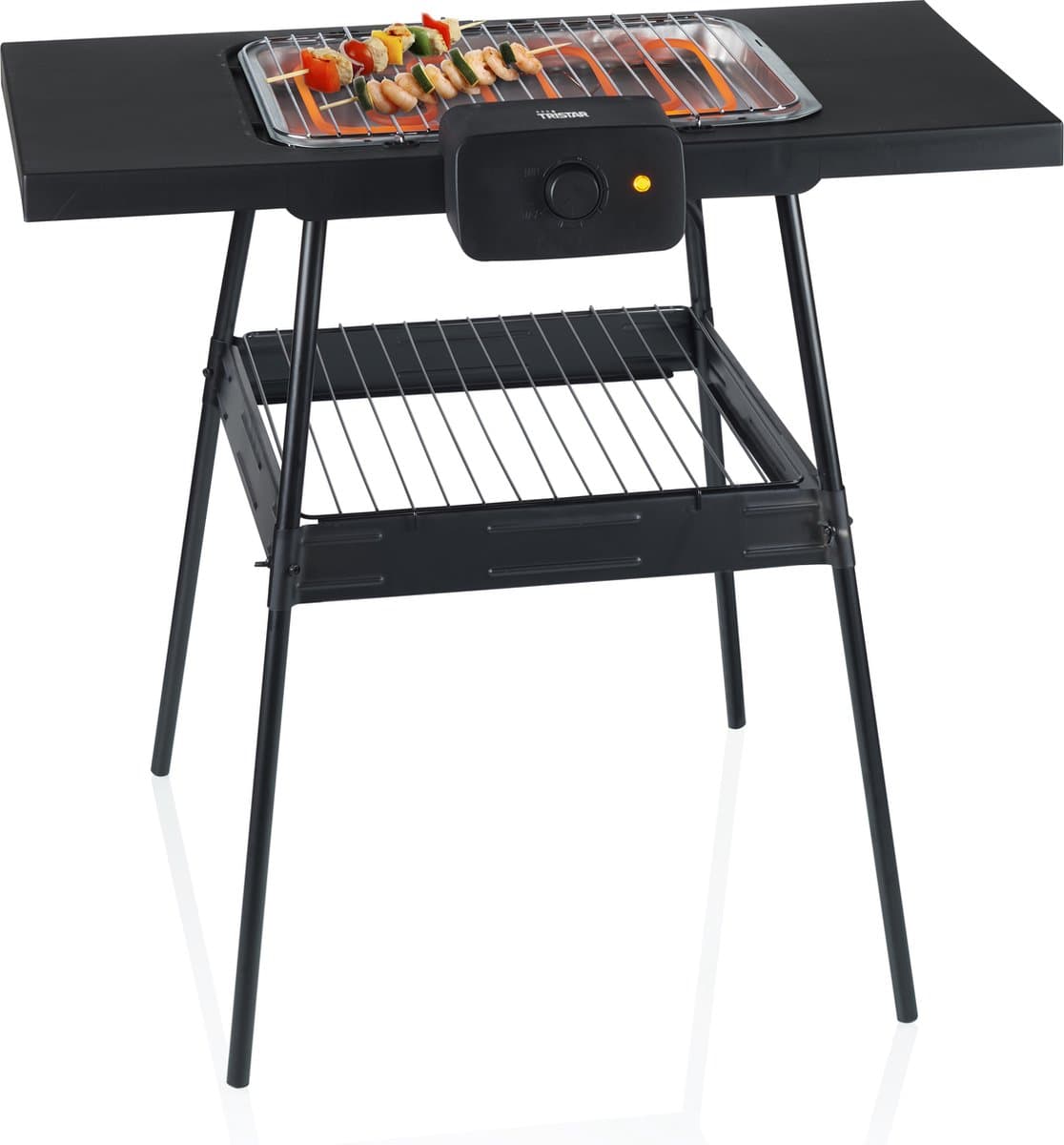 Tristar Elektrische Barbecue Staand BQ-2870 - Te gebruiken als Tafel BBQ - 36,5 x 25,5 cm - Zwart — afbeelding 1