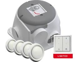 Zehnder ComfoFan Silent Limited + 4 ventielen + RFT zender - 300 m³/h - Perilex